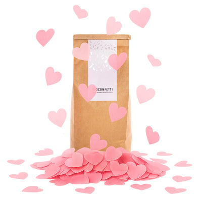 BioConfetti Hearts Ø 55mm - Pink